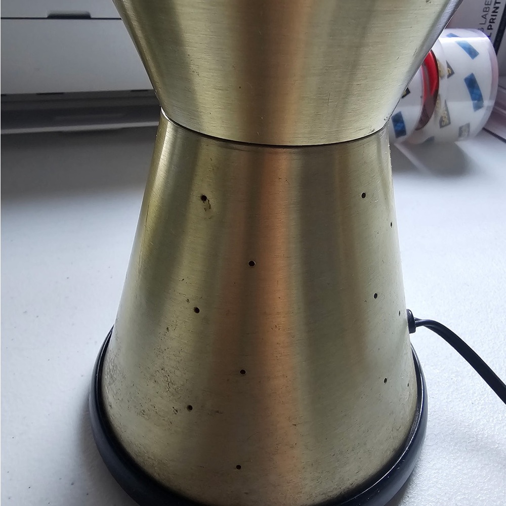 Vintage authentic working 70’s Gold and Red Lava Lamp Decor - Picture 6 of 9